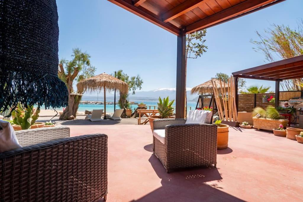 Sea And Sun Metaxy Mas, Brand-New, Beachfront ! Chania  Exterior photo